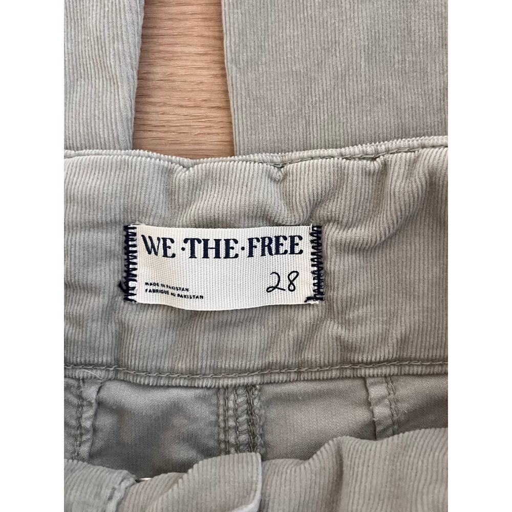 Free People We The Free Jayde Corduroy Flare Pants Women's Size 28 Ivory - Picture 10 of 12
